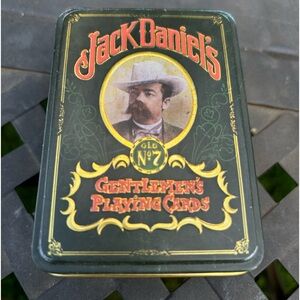 Jack Daniels collector tin and 2 complete sets of cards (with bonus cards).